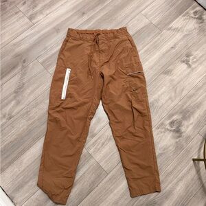 Nike Men's Tan Cargo Pants with White Accents